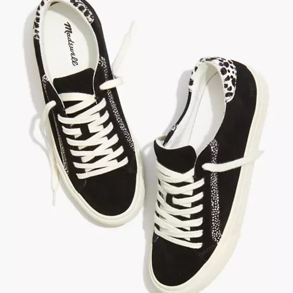 NEW Madwell Sidewalk Low Tops Black Suede Size 8